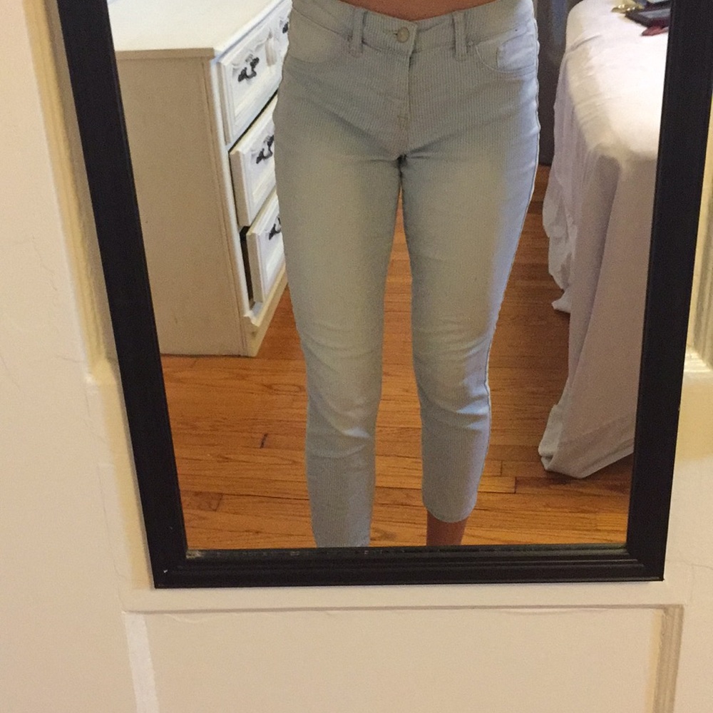 Mossimo mid rise stripe ankle jegging